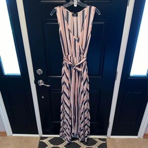 Vici Diana Maxi blush and navy stripe